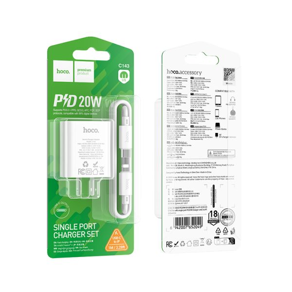 HOCO Cable and Charger USB to Lightning cable